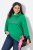 Ulla Popken HELLO Classic Fit Stand-Up Collar Sweatshirt Emerald Green - Hoodies & Sweatshirts - Kuschelige Sweatshirts & Strick