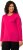 Ulla Popken Basic Round Neck Long Sleeve Slim Fit Cotton Tee Magenta Pink - T-Shirts - T-Shirts für Damen