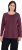 Ulla Popken Basic Round Neck Long Sleeve Slim Fit Cotton Tee Dark Berry - T-Shirts - T-Shirts für Damen