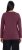 Ulla Popken Basic Round Neck Long Sleeve Slim Fit Cotton Tee Dark Berry - T-Shirts - T-Shirts für Damen