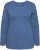 Ulla Popken Basic Round Neck Long Sleeve Slim Fit Cotton Tee Ink Blue - T-Shirts - T-Shirts für Damen
