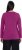 Ulla Popken Basic Round Neck Long Sleeve Slim Fit Cotton Tee Berry - T-Shirts - 
