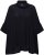 Ulla Popken Sparkling Draped Collared Tee Navy Blue - Bedruckte T-shirts für herren - 