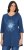 Ulla Popken Dandelion Short Sleeve Graphic Tee Ink Blue - Bedruckte T-shirts für herren - Bedruckte Damen-T-Shirts