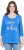 Ulla Popken Make It Amazing 3/4 Sleeve Graphic Tee Pacific Blue - Bedruckte T-shirts für herren - 