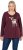 Ulla Popken Fawn Long Sleeve Graphic Tee Plum - Bedruckte T-shirts für herren - Bedruckte Damen-T-Shirts