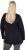 Ulla Popken Christmas Cat Long Sleeve Graphic Tee Black - Ulla Popken - 