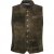 jP1880 Finest Goat Suede Traditional Vest Dark Brown - Herrenkleidung in großen Größen - Herrenkleidung in großen Größen