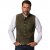 jP1880 Finest Goat Suede Traditional Vest Dark Brown - Herrenkleidung in großen Größen - Herrenkleidung in großen Größen