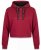 Nora Mikken KAMILLA Cropped Hoodie Burgundy - DAMENBEKLEIDUNG XS-XXL - 