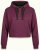 Nora Mikken KAMILLA Cropped Hoodie Mauve Wine - DAMENBEKLEIDUNG XS-XXL - 