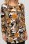 Scandinavian Caramel Flower Petals Tunic Orange and Brown - Bedruckte T-shirts für herren - 