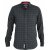D555 Taylor Long Sleeve Shirt Charcoal - Herrenhemden - Herrenhemden in großen Größen