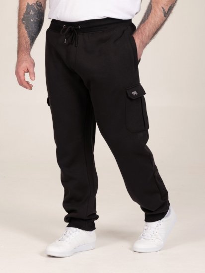 D555 Dexter 1 Cargo Jogger With Bear Embroidery TALL Schwarz - TALL jogginghosen - TALL Jogginghosen mit extra Länge