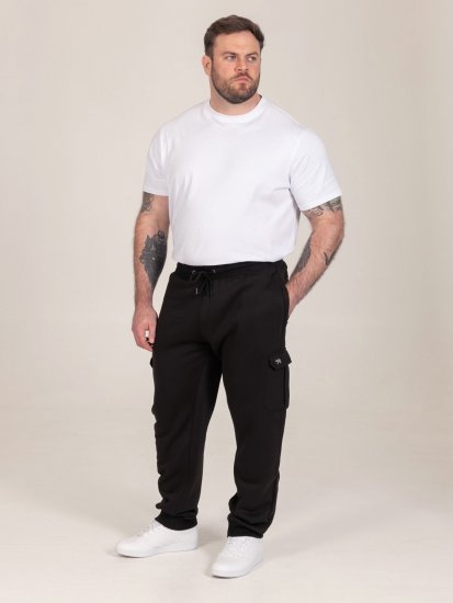 D555 Dexter 1 Cargo Jogger With Bear Embroidery TALL Schwarz - TALL jogginghosen - TALL Jogginghosen mit extra Länge