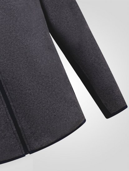 D555 Conrad Detachable Hood Bonded Fleece Zip Through Hoody TALL Navyblau - TALL sweatshirts - TALL Sweatshirts für große Männer