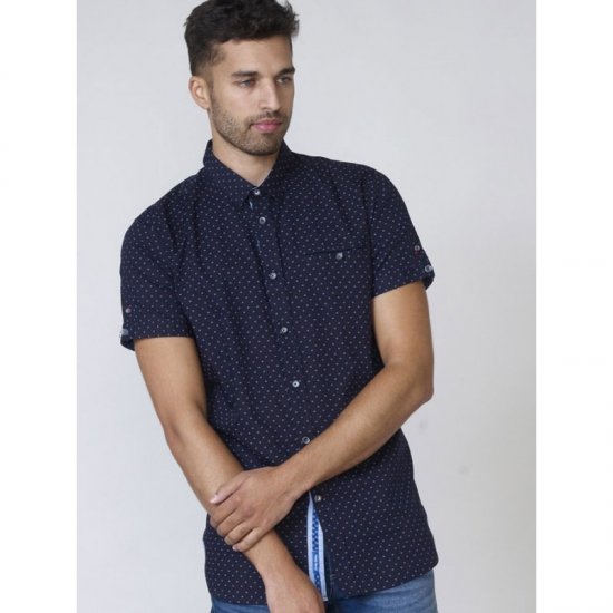 D555 Kurt Printed Short Sleeve Shirt - Herrenhemden - Herrenhemden in großen Größen