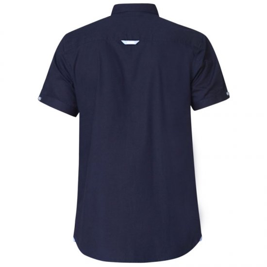 D555 Tim Short Sleeve Shirt Navy - Herrenhemden - Herrenhemden in großen Größen