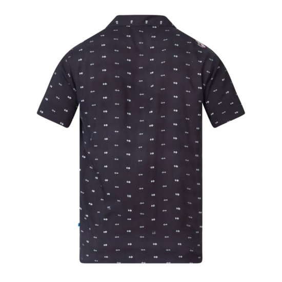 D555 Luciano Bowling Shirt Black - Herrenhemden - Herrenhemden in großen Größen