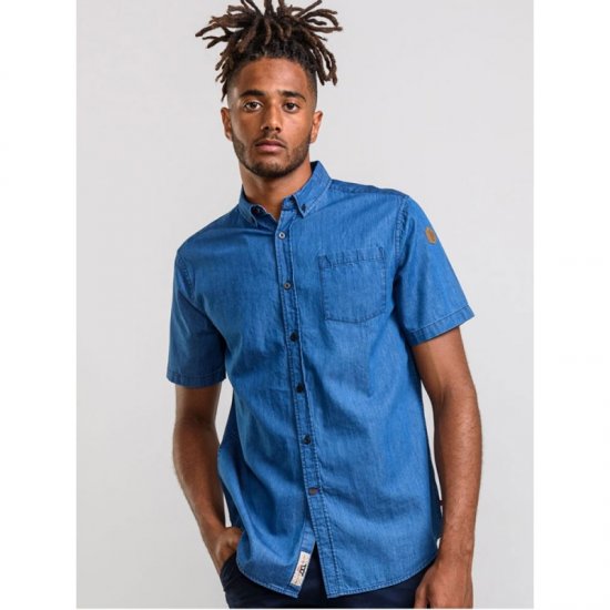 D555 Arnold Denim Shirt - Herrenhemden - Herrenhemden in großen Größen