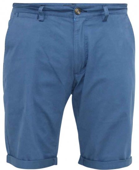 D555 Nelson Stretch Chino Shorts Blue - Herrenshorts - Herrenshorts in großen Größen