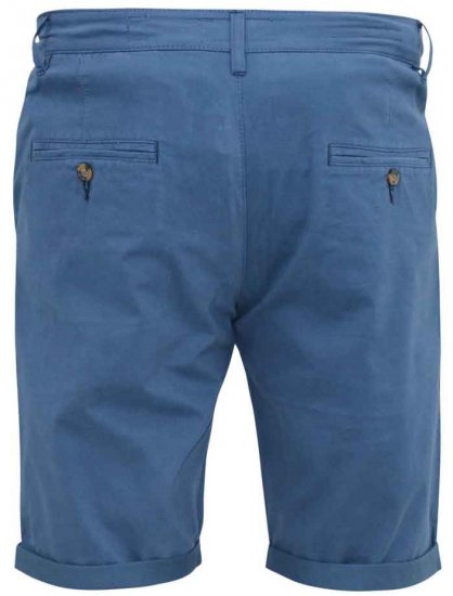 D555 Nelson Stretch Chino Shorts Blue - Herrenshorts - Herrenshorts in großen Größen
