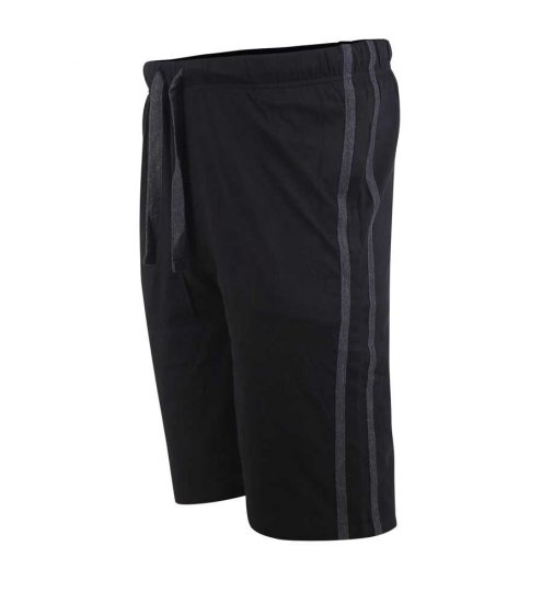 D555 Ryan Jersey Shorts 2-pack Black/Charcoal - Jogginghosen für herren - Jogginghosen für Herren in großen Größen