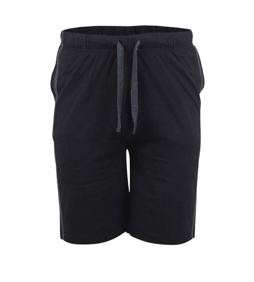 D555 Ryan Jersey Shorts 2-pack Black/Charcoal - Jogginghosen für herren - Jogginghosen für Herren in großen Größen