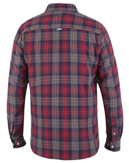 D555 Abbot LS Flannel Shirt - Herrenhemden - Herrenhemden in großen Größen