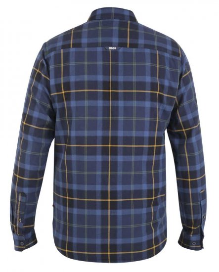D555 Helston LS Flannel Shirt - Herrenhemden - Herrenhemden in großen Größen