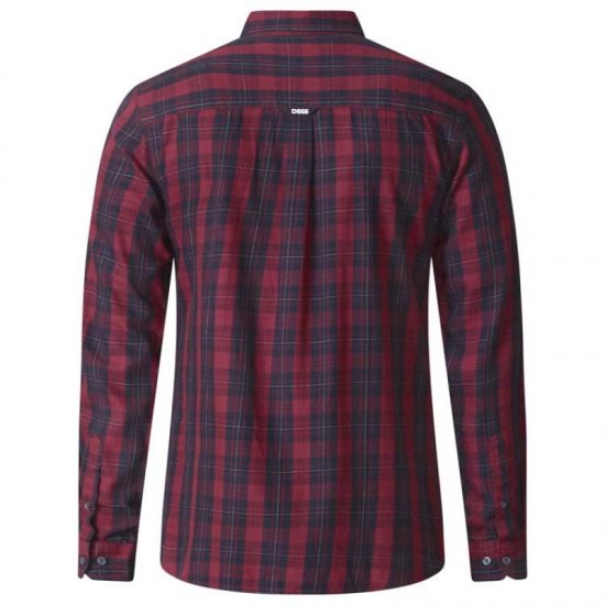 D555 Theo Long Sleeve Check Shirt - Herrenhemden - Herrenhemden in großen Größen