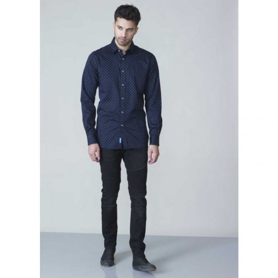 D555 Rashard Long Sleeve Printed Shirt - Herrenhemden - Herrenhemden in großen Größen