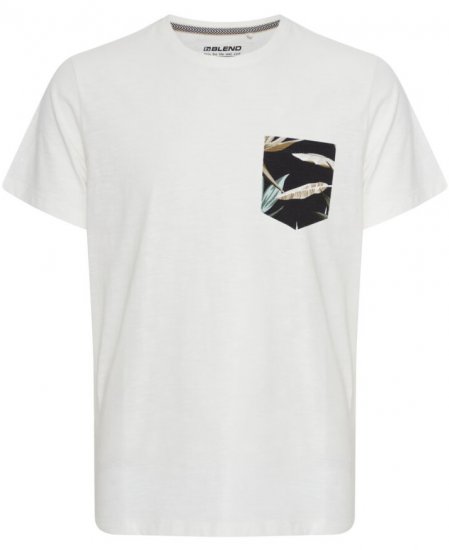 Blend 5038 T-shirt White - Herren-T-shirts - Herren-T-Shirts in großen Größen