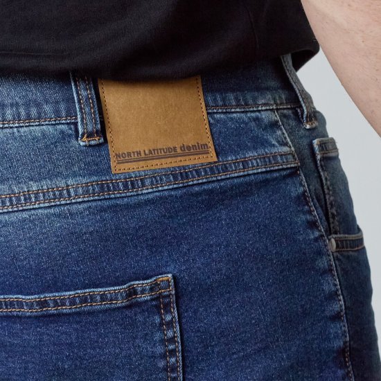 North Latitude Jeans Jack Navy Blue - Herren jacken - Herren Jacken in großen Größen