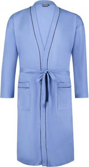 Adamo Boris House Coat Light Blue - Herrenunterwäsche & bademode - Herrenunterwäsche & Bademode in großen Größen