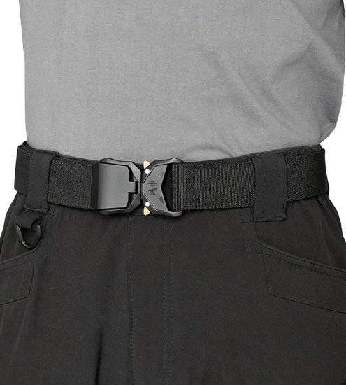 D555 Dale Tactical Stretch Webbing Belt with Heavy Duty Quick Release Buckle Black - Lange Gürtel - Lange Gürtel für Männer