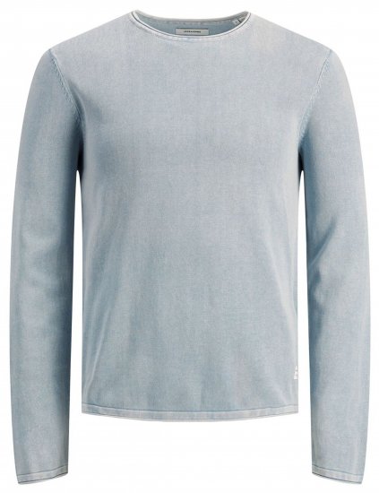 Jack & Jones JJELEO Knit Faded Denim - Herren-sweater und -hoodies - Herren-Sweater und -Hoodies in großen Größen