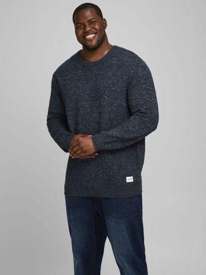 Jack & Jones JCOBRANDON Knit Navy Blazer - Herren-sweater und -hoodies - Herren-Sweater und -Hoodies in großen Größen