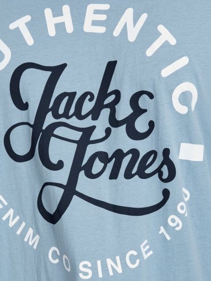 Jack & Jones JJMOON T-shirt Faded Denim - Herren-T-shirts - Herren-T-Shirts in großen Größen