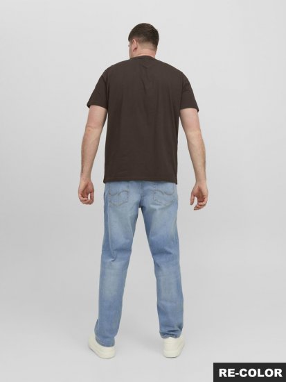 Jack & Jones STAR T-shirt Brown - Herren-T-shirts - Herren-T-Shirts in großen Größen