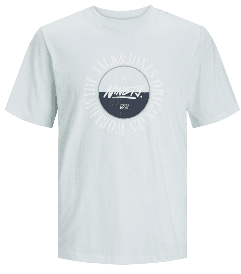 Jack & Jones JORCOBIN T-Shirt Skylight - Herren-T-shirts - Herren-T-Shirts in großen Größen