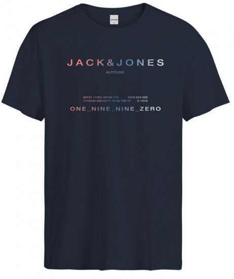 Jack & Jones JCORIOT T-Shirt Navy Blazer - Herren-T-shirts - Herren-T-Shirts in großen Größen
