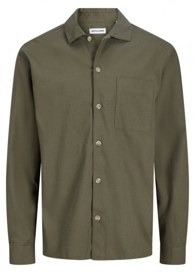 Jack & Jones Tristan Overshirt khaki - Herrenhemden - Herrenhemden in großen Größen