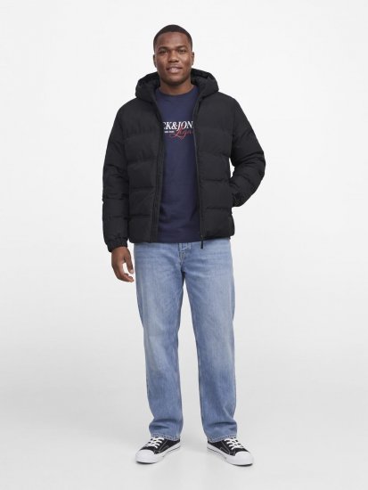 Jack & Jones Sage Pufferjacke Schwarz - Herren jacken - Herren Jacken in großen Größen