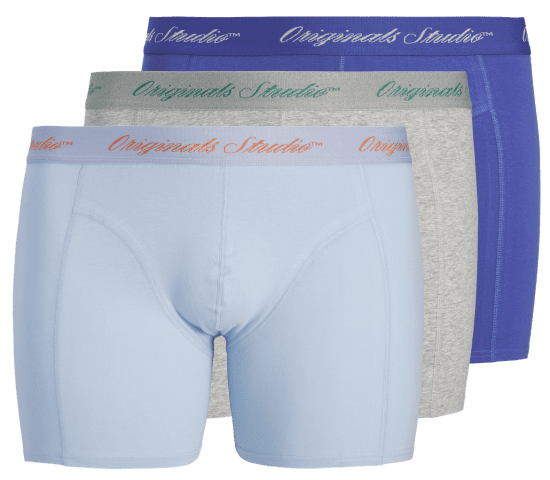 Jack & Jones Jacnorrebro Einfarbige Boxershorts 3-Pack Blau - Herrenunterwäsche & bademode - Herrenunterwäsche & Bademode in großen Größen