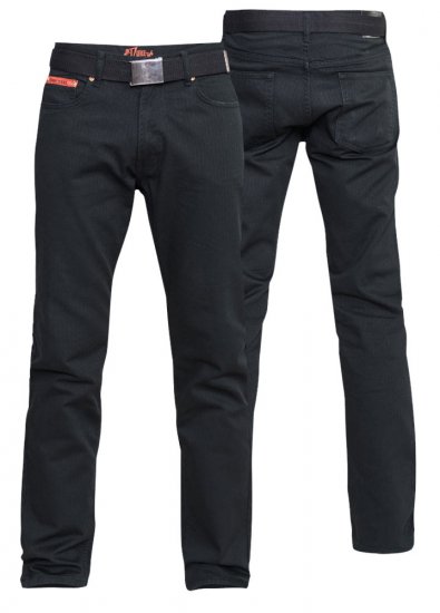 Duke Mario Bedford cord-pants Black - Herren-jeans & -hosen - Herren-Jeans & -Hosen in großen Größen