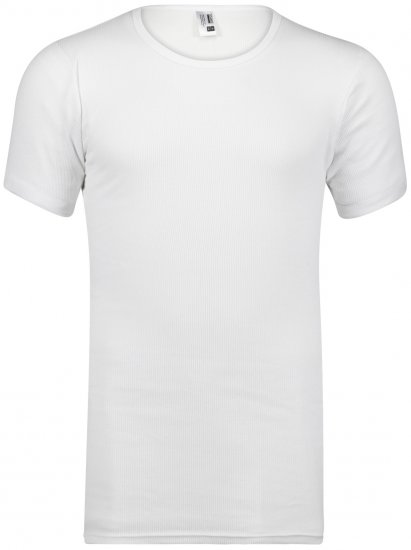 Adamo Prestige Double Ribbed Under-T-shirt White - Herrenunterwäsche & bademode - Herrenunterwäsche & Bademode in großen Größen