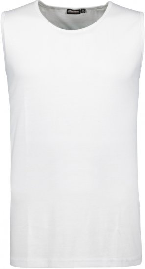 Adamo Rod Comfort Fit Tank Top White - Herren-T-Shirts in großen Größen - Herren-T-Shirts in großen Größen