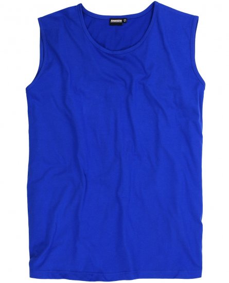 Adamo Rod Comfort Fit Tank Top Royal Blue - Herren-T-shirts - Herren-T-Shirts in großen Größen