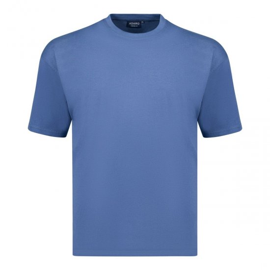 Adamo 129420 T-Shirt 2er-Pack Denimblau - Herren-T-shirts - Herren-T-Shirts in großen Größen